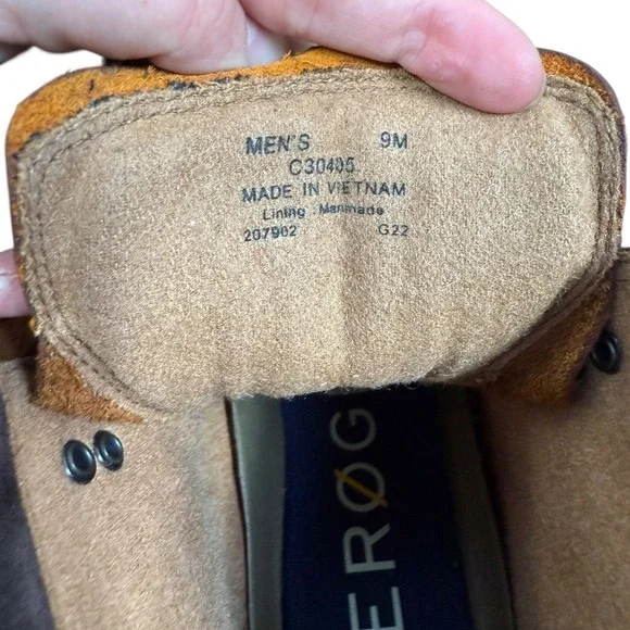 Cole Haan Mens Zeroground Brown Leather Lace Up Waterproof Hiking Boots Size 9M - Picture 8 of 8